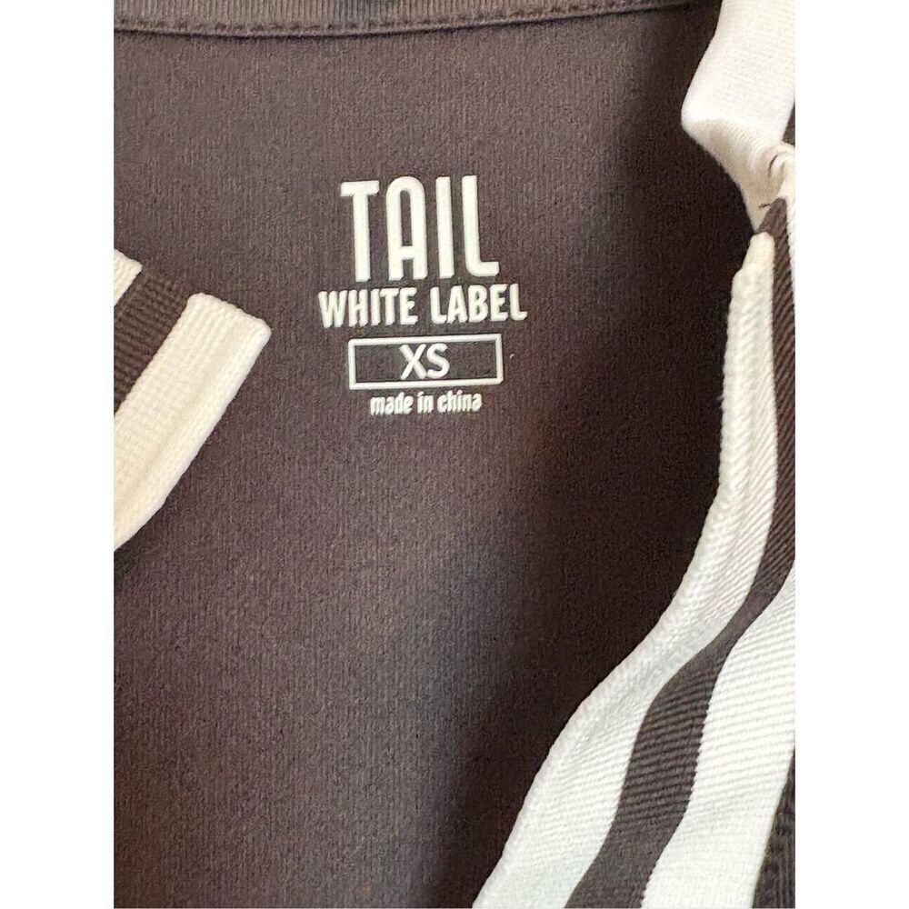 TAIL (White Label) - NWT - L Sz XS Short Sleeve Split Neck Golf Polo in Onyx - Picture 4 of 12